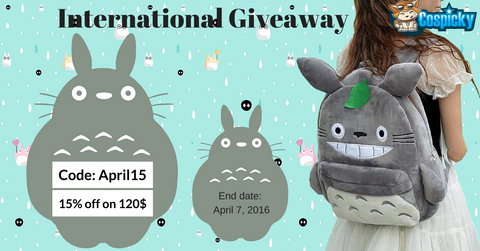 April Promo + Totoro Backpack Giveaway
