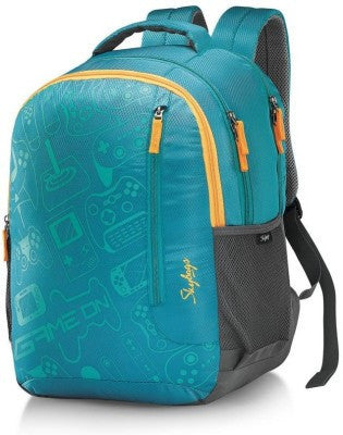 skybags green backpack