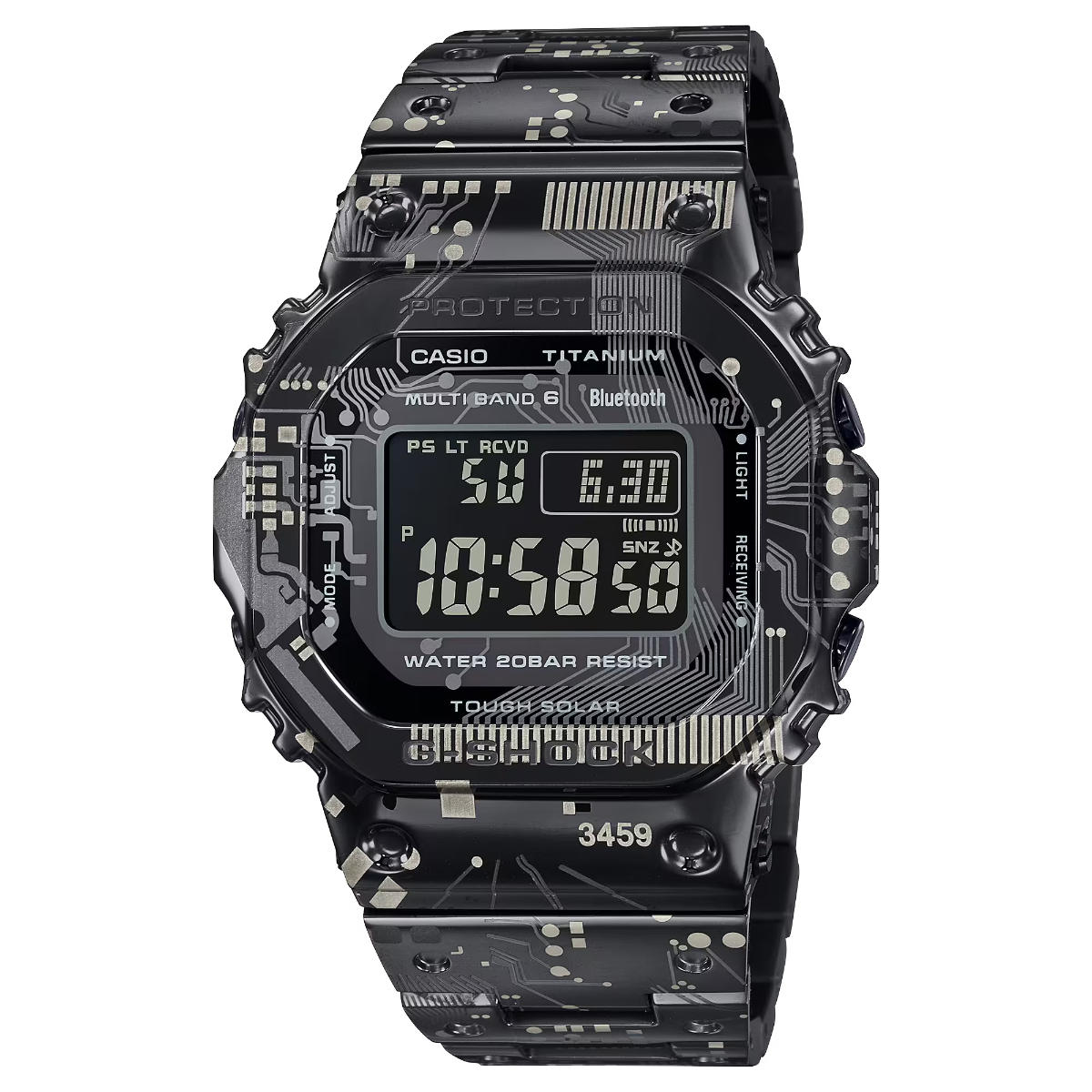 G-Shock Mens 200m Titanium Circuit Camo Limited Edition - GMW-B5000TCC-1ER