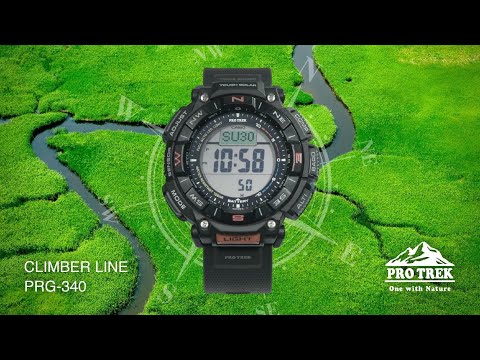 Protrek Climber Mens 100m Solar Titanium - PRG-340T-7DR