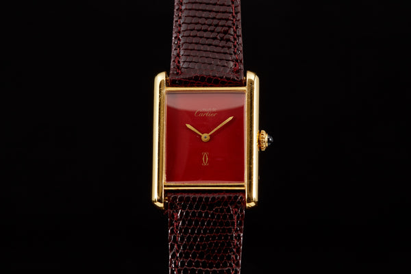 cartier red watch