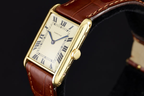 cartier tank louis manual wind -1940s