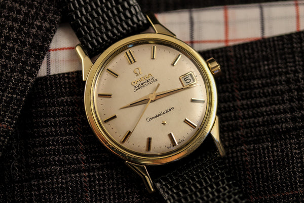 omega constellation 14k automatic 