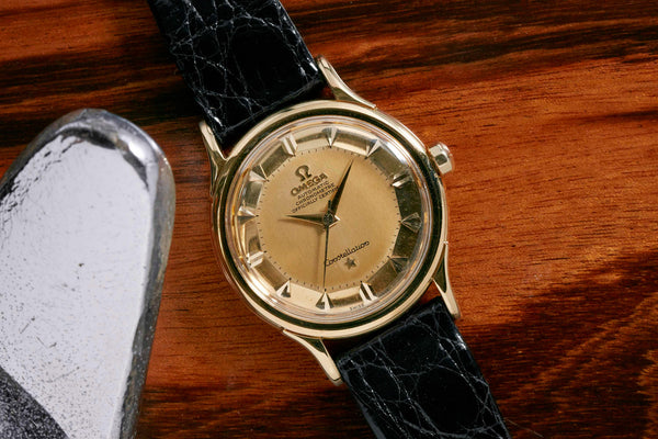 solid gold omega constellation