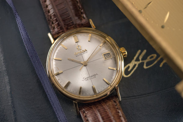 omega seamaster deville gold