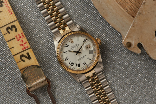 rolex datejust two-tone 'buckley dial 