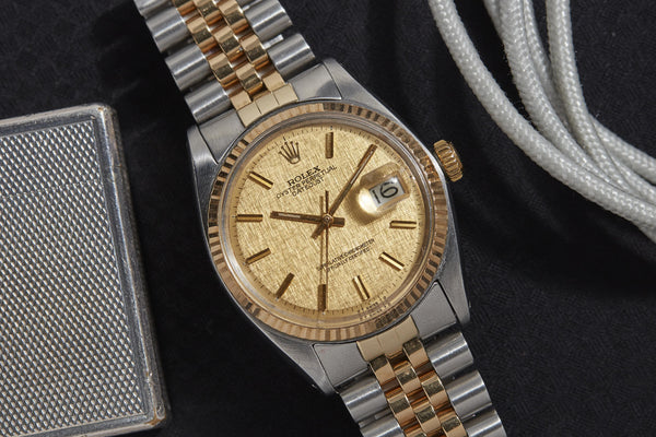 rolex two tone gold