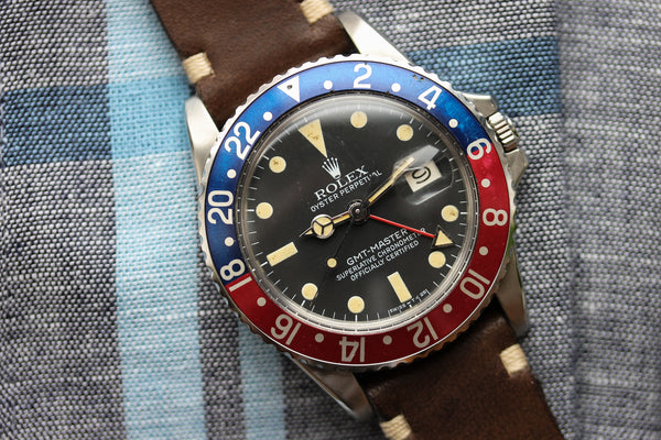 rolex gmt leather