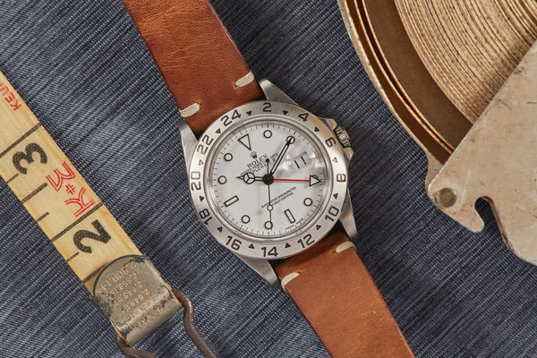 rolex explorer ii leather strap