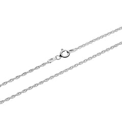 An italian sterling silver chain in rope style by Hiamalayan Gems.