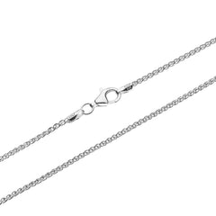 An Italian sterling silver chain in wheat style by Himalayan Gems. 