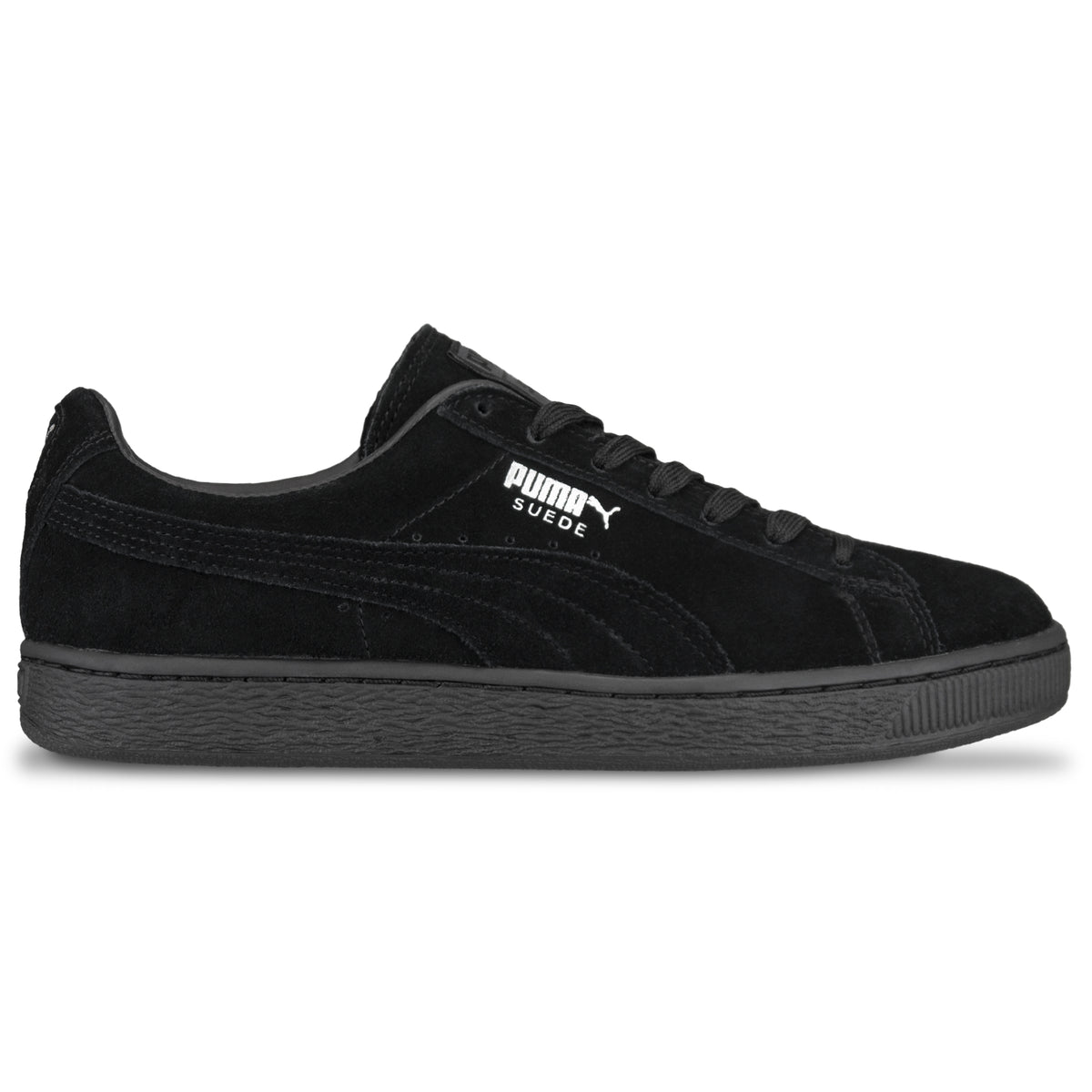 suede puma all black