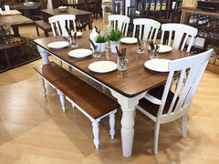 Amish Tables Two Tone Dining Set