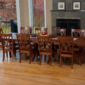 Baytown extension dining table with drop down legs