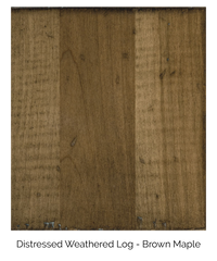 Distressed Weathered Log Brown Maple