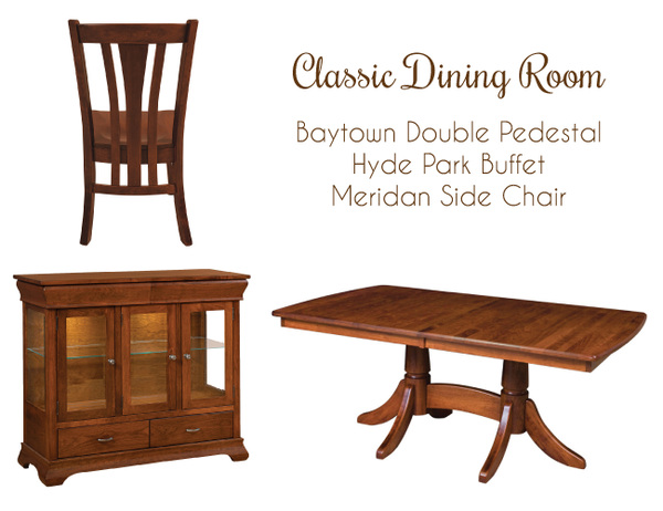 classic dining room set inspiration with solid hardwood furniture