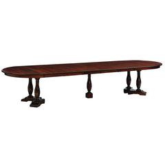 split pedestal table