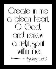 create in me a clean heart