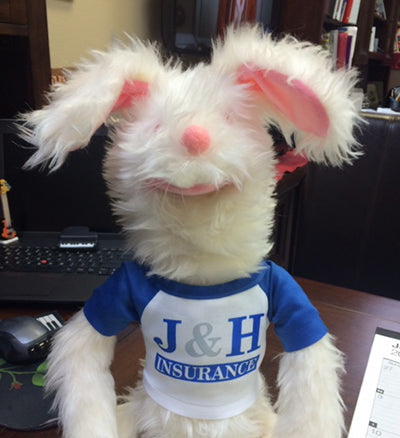 Customer Spotlight: Auto the Bunny gets a new logo T-Shirt!