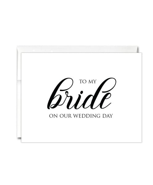 Bride Wedding Day Card Hypolita Co 