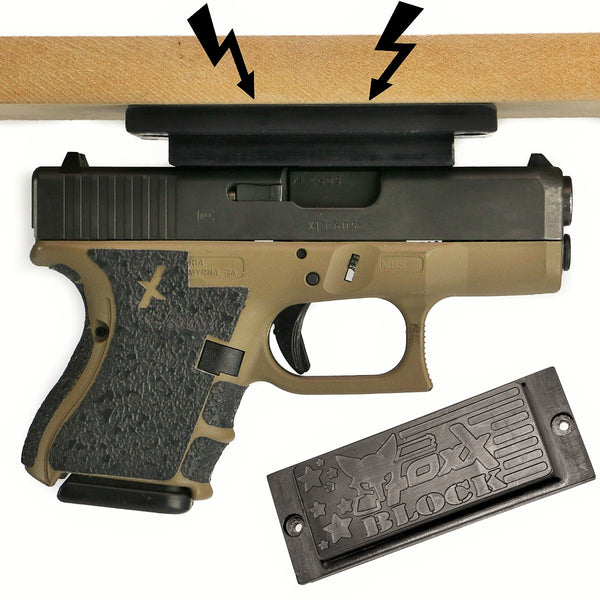 Gun Magnet Tac-Mag Pistol Holder Holster under Bed Desk Door Table Car Wall