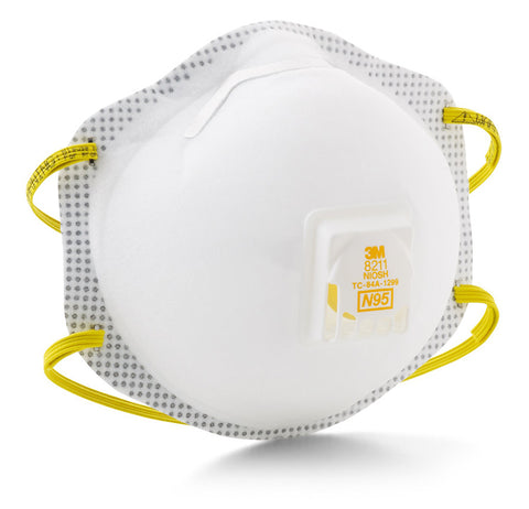 3M Disposable N95 Respirator with Exhalation Valve #8211