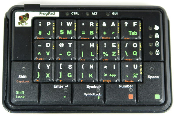 Frogpad chorded keyboard