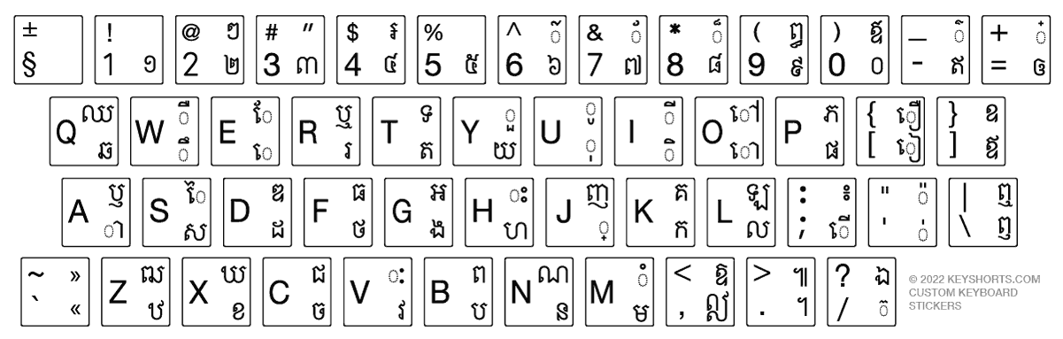 keyboard reference small