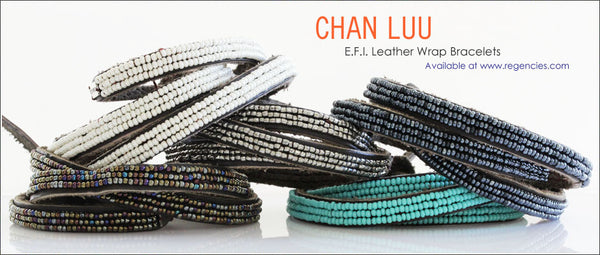 Chan Luu EFI Seed Beaded Triple Wrap Leather Bracelets