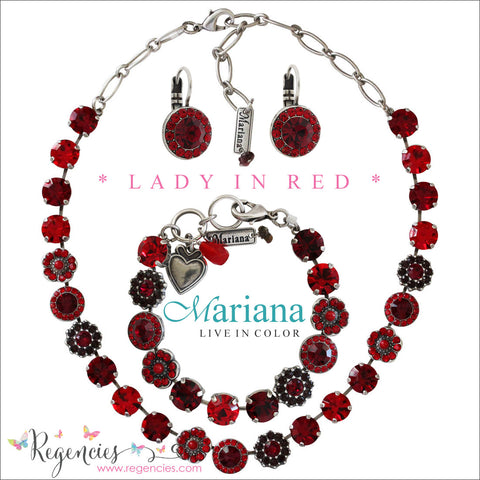 Mariana Jewelry Lady in Red Earrings Bracelets Necklaces