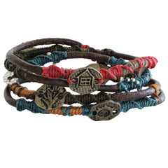 Wakami Dream Leather Wrap Bracelet