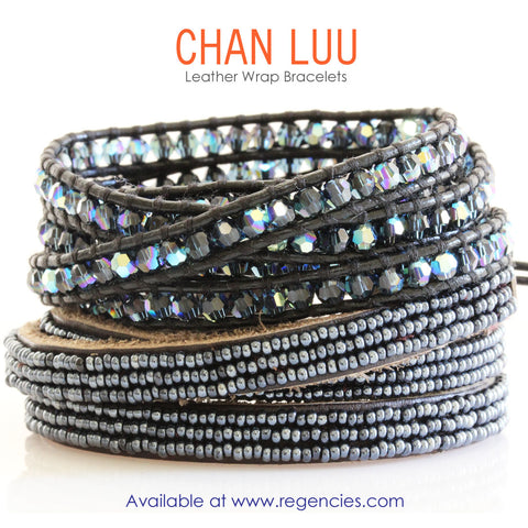  Chan Luu EFI Seed Beaded Triple Wrap Leather Bracelets