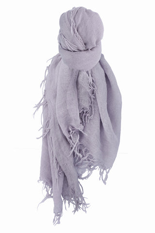 Chan Luu Cashmere and Silk Scarf Wrap - Lavender Aura