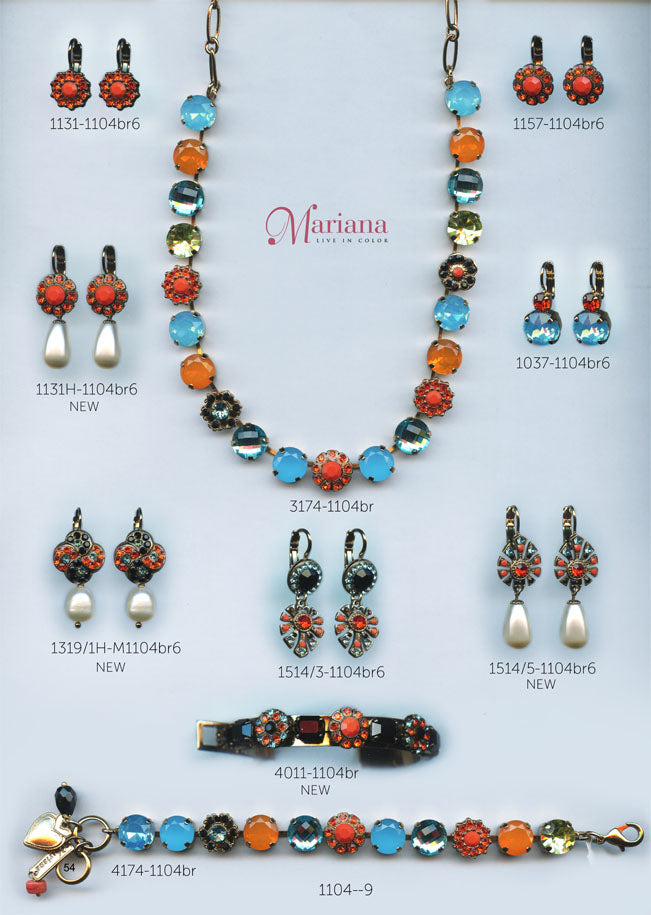 Mariana Jewelry Carribean Life Coral Turquoise Colorful Swarovski Bracelets Earrings Necklaces Catalog Page 9