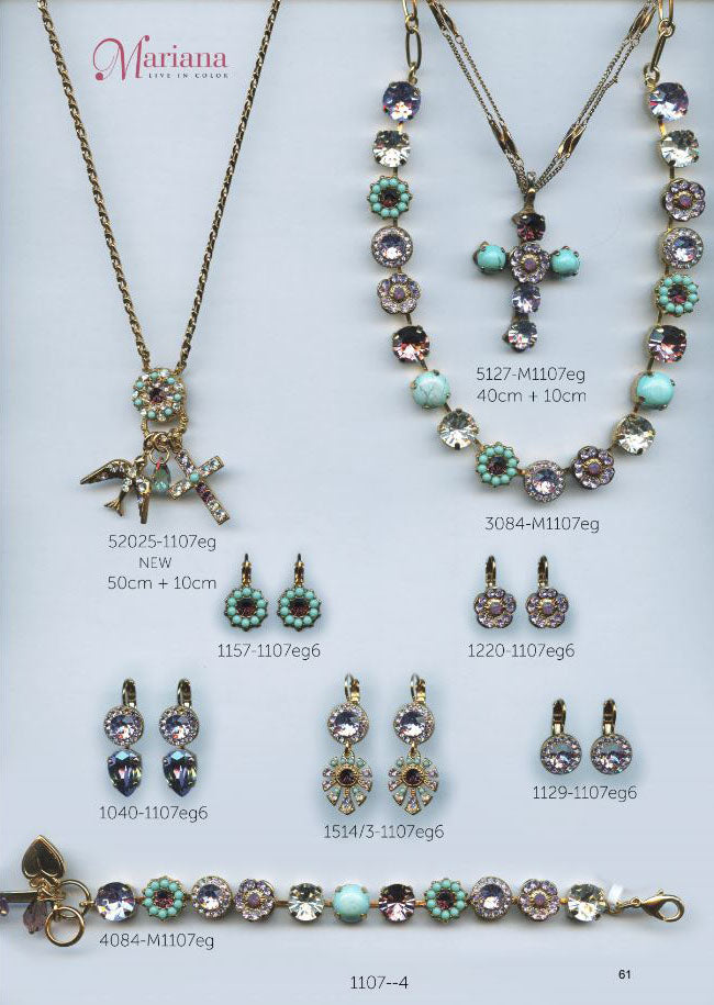 Mariana Jewelry Carribean Life Vitrail Light Purple Turquoise Swarovski Bracelets Earrings Necklaces Catalog Page 2