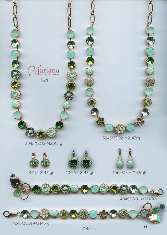 Mariana Jewelry Nature Catalog Swarovski Bracelets, Earrings, Necklaces, Rings Fern Green Page 1