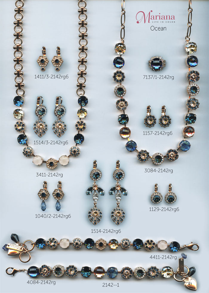 Mariana Jewelry Nature Catalog Swarovski Bracelets, Earrings, Necklaces, Rings Ocean Blue Page 1