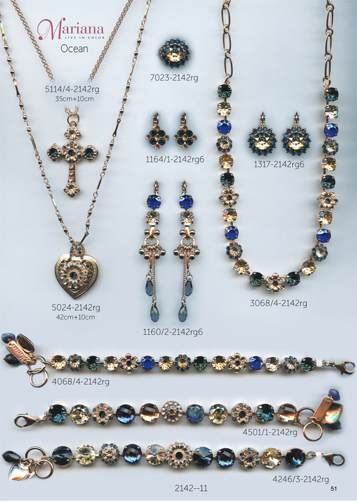 Mariana Jewelry Nature Catalog Swarovski Bracelets, Earrings, Necklaces, Rings Ocean Blue Page 4