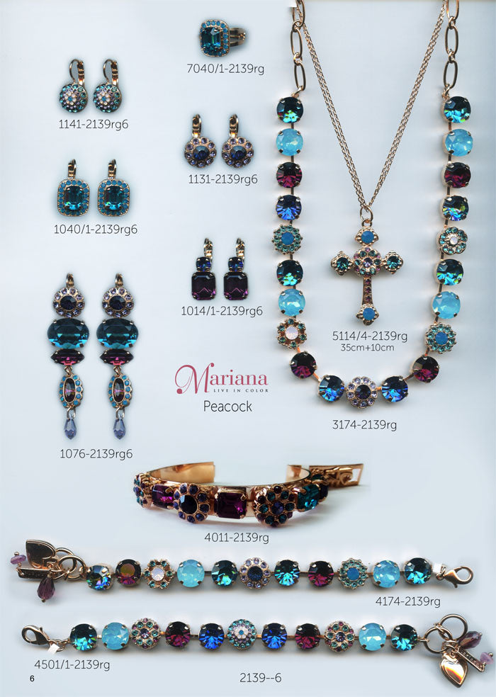 Mariana Jewelry Nature Catalog Swarovski Bracelets, Earrings, Necklaces, Rings Peacock Page 3