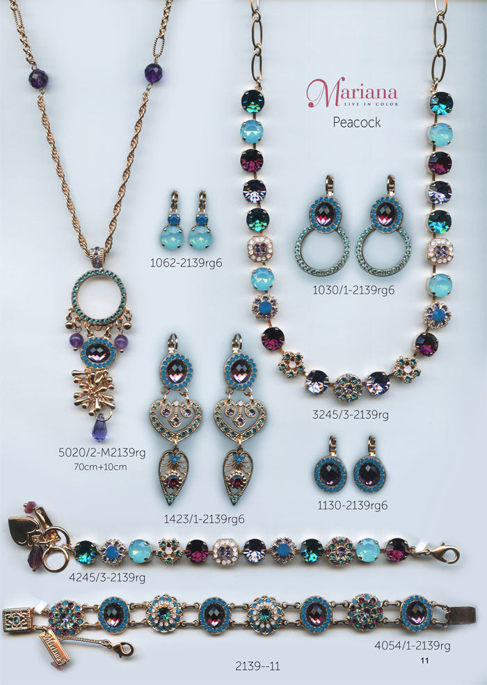 Mariana Jewelry Nature Catalog Swarovski Bracelets, Earrings, Necklaces, Rings Peacock Page 4