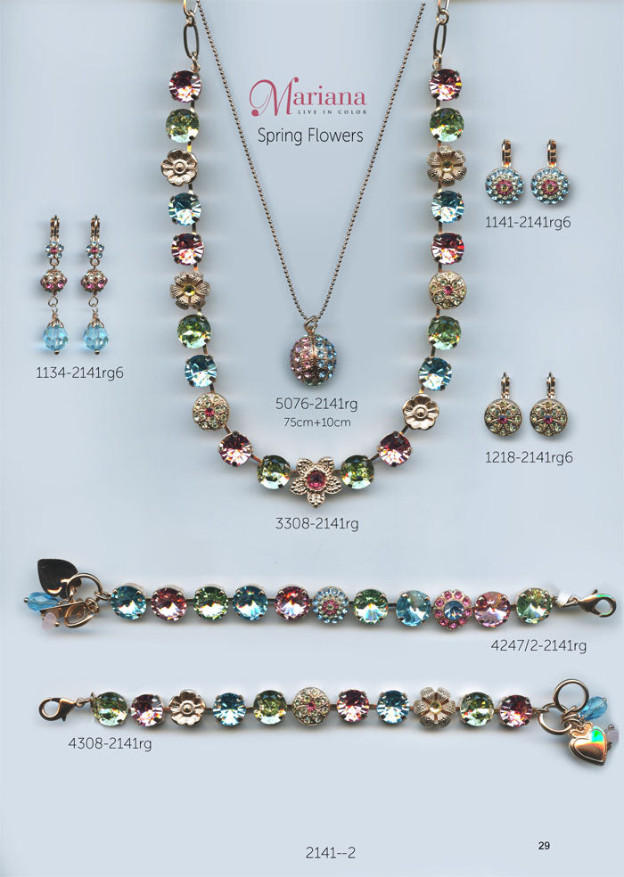 Mariana Jewelry Nature Catalog Swarovski Bracelets, Earrings, Necklaces, Rings Spring Flowers Multi Color Colorful Page 2