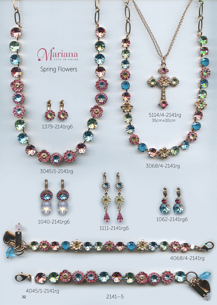 Mariana Jewelry Nature Catalog Swarovski Bracelets, Earrings, Necklaces, Rings Spring Flowers Multi Color Colorful Page 3