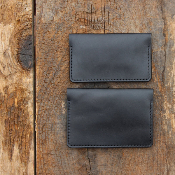 Business Card Holder VS Bifold Wallet - Tagsmith - Handmade Leather Goods