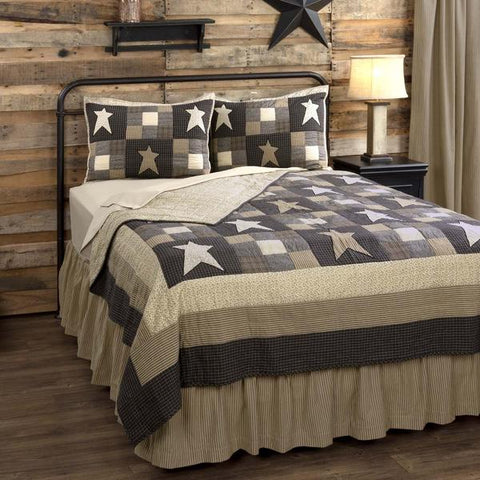 Primitive Star Quilted Bedding