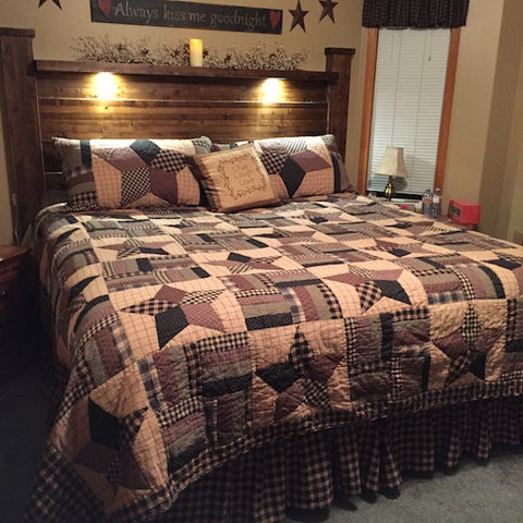 Bingham star quilt set