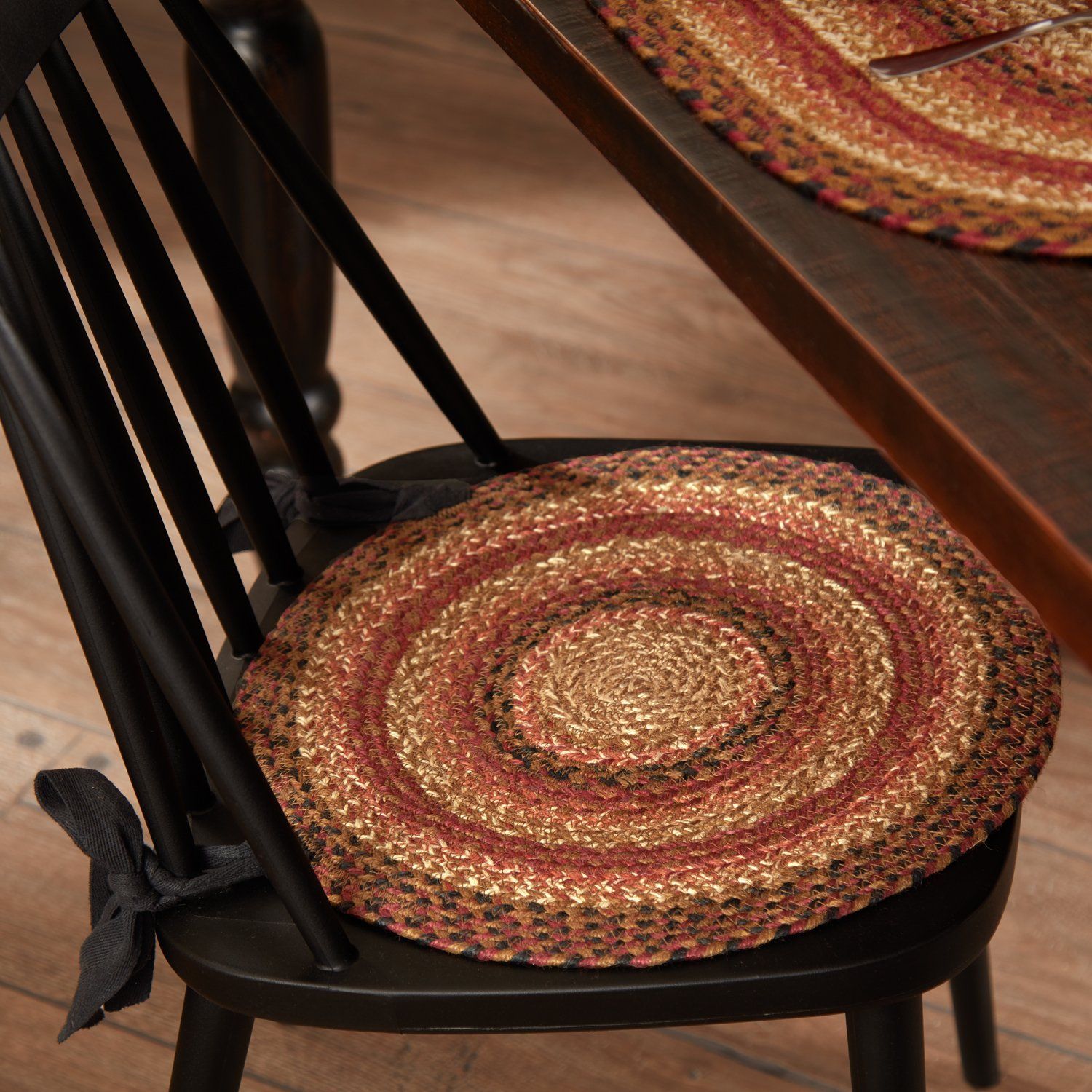 primitive braided chair pads