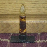 Grungy Battery Timer Taper Candle - Mustard 4" Grungy Battery Timer Taper Candle - Mustard 4" - Primitive Star Quilt Shop