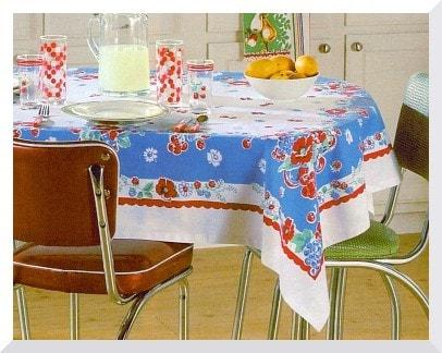 retro tablecloths