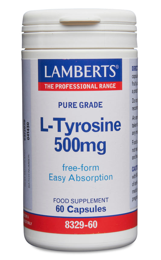 lamberts - 60 Capsules L-Tyrosine 500mg