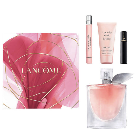 Lancome La Vie Est Belle 100ml EDP, 50ml Body Lotion, 10ml EDP & 2ml Mascara Bumper Gift Set